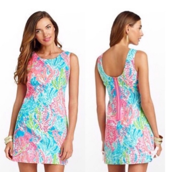 Lilly Pulitzer Dresses & Skirts - Lilly Pulitzer Delia Shift Dress Let's Cha Cha